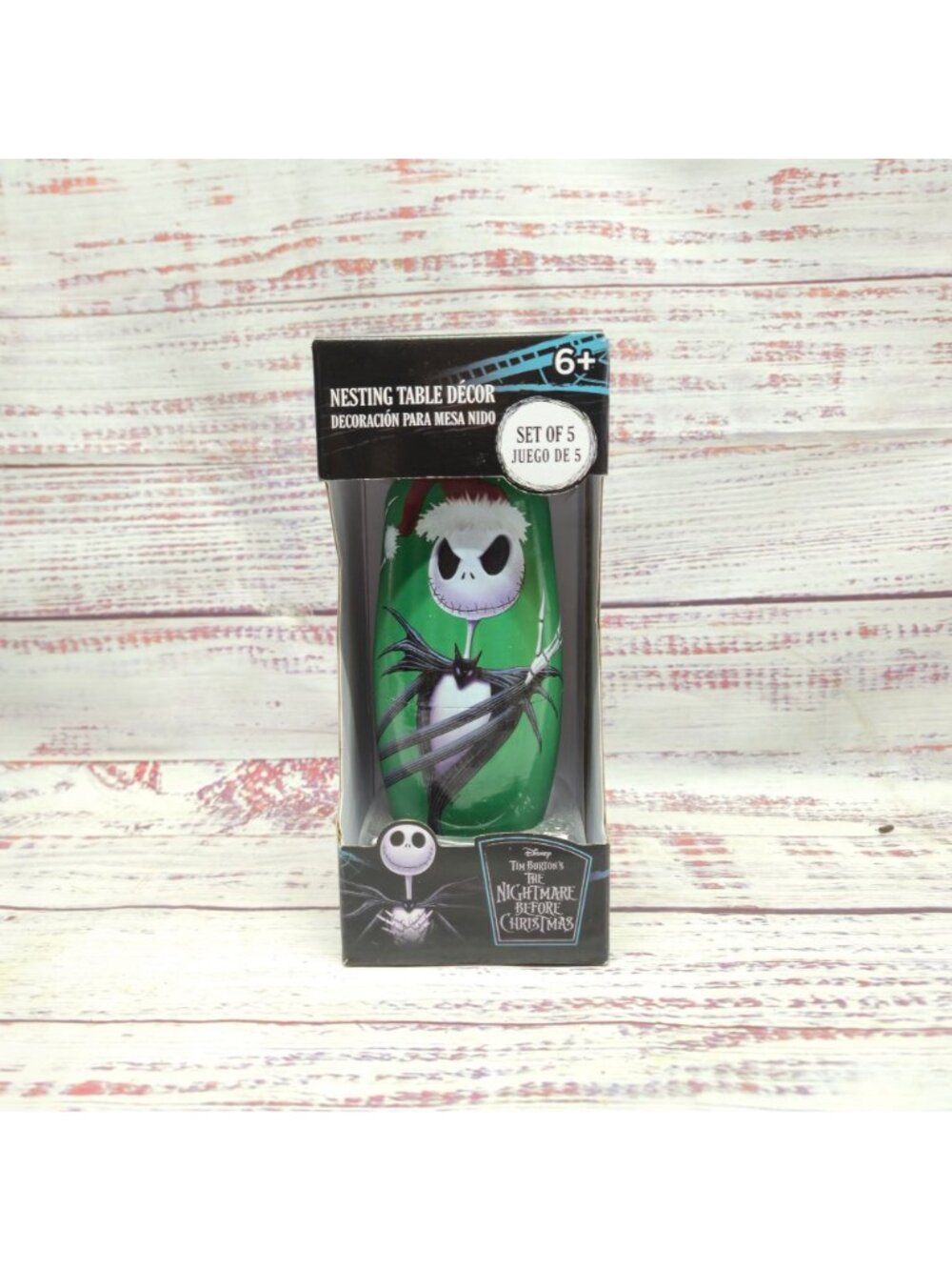 Nightmare Before Christmas 5-piece nesting doll set featuring Jack Skellington - Picture 4 of 10